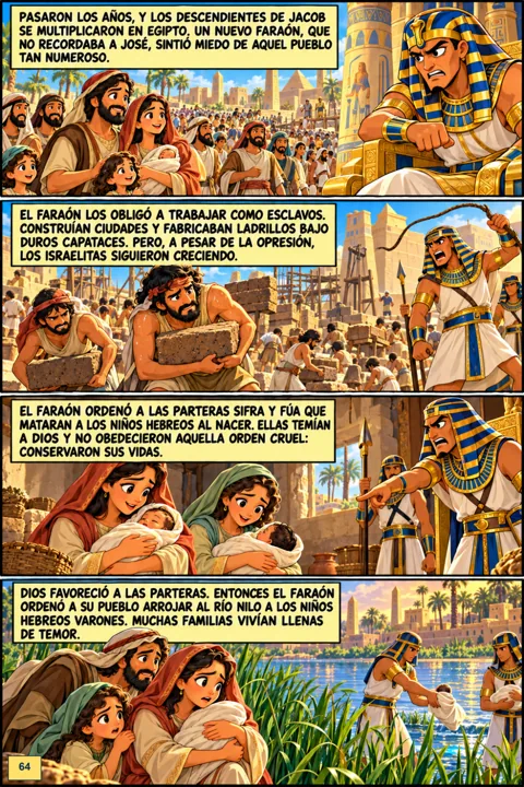 Página 64 del e-book: El bebé Moisés